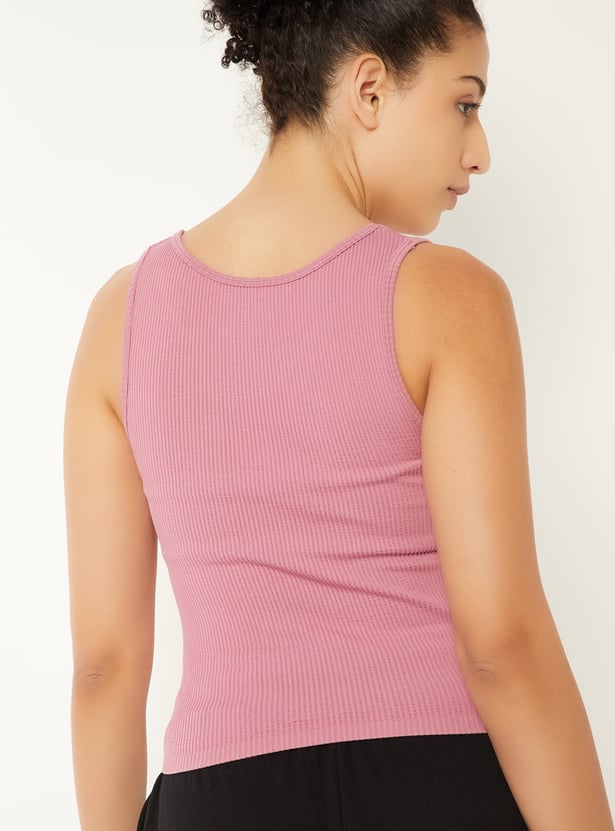 Women Ribbed Active Tank Top