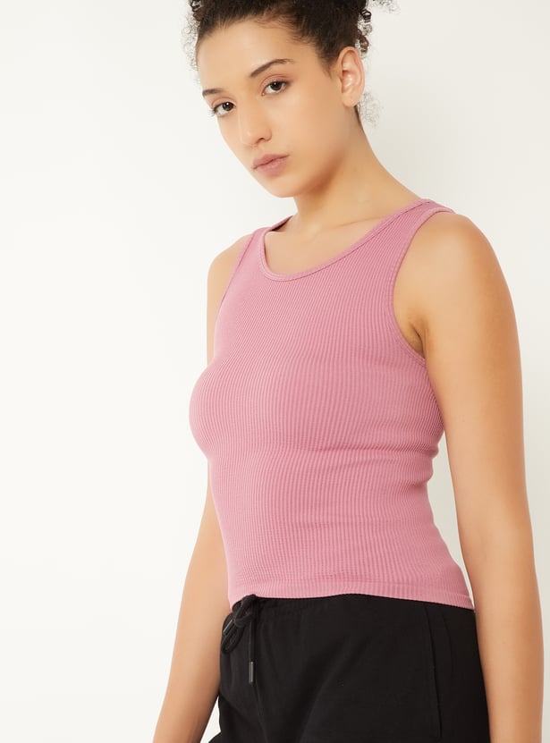Women Ribbed Active Tank Top