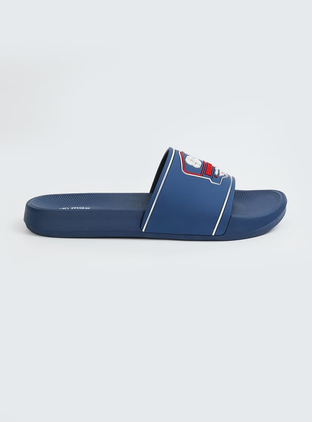 Men Embossed Sliders