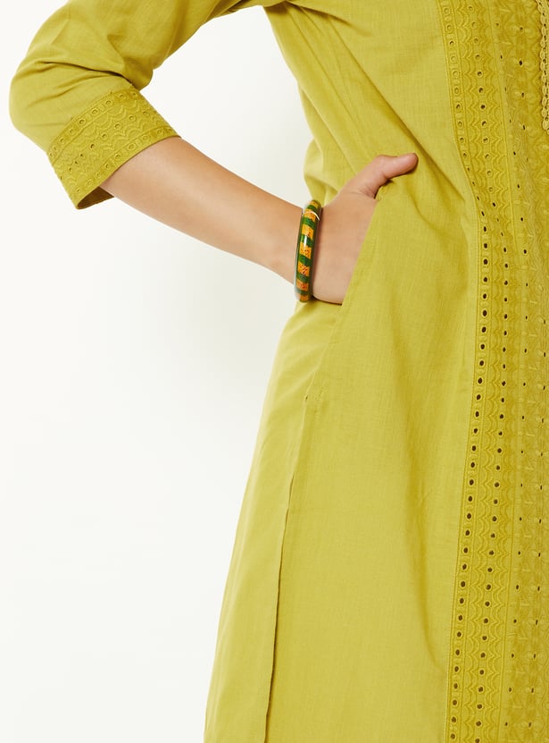 Women Schiffili Straight Kurta