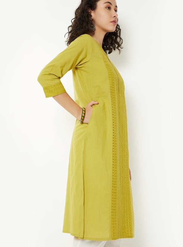 Women Schiffili Straight Kurta