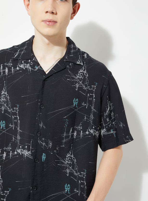 URB_N Men Printed Resort Shirt