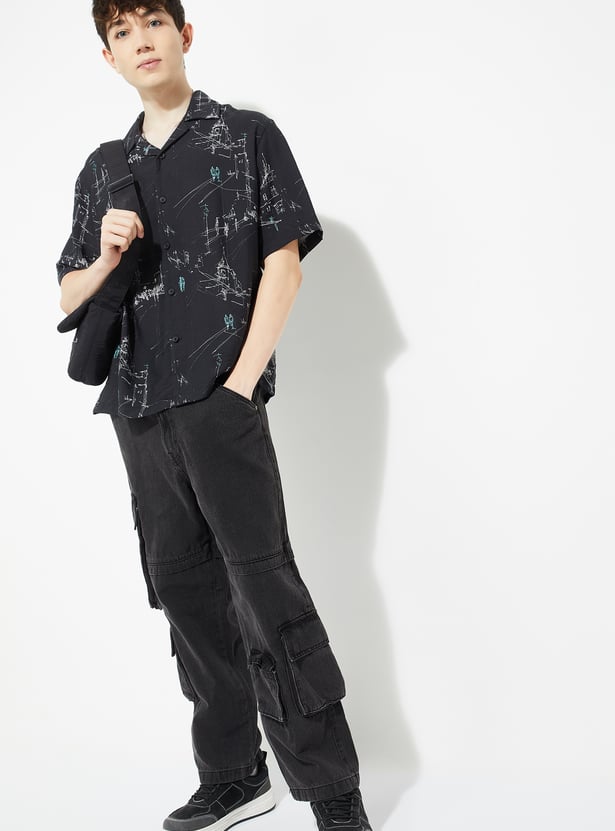 URB_N Men Printed Resort Shirt