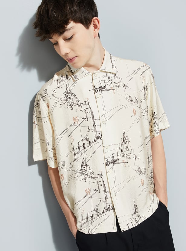 URB_N Men Printed Resort Shirt