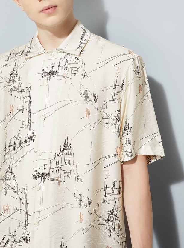 URB_N Men Printed Resort Shirt