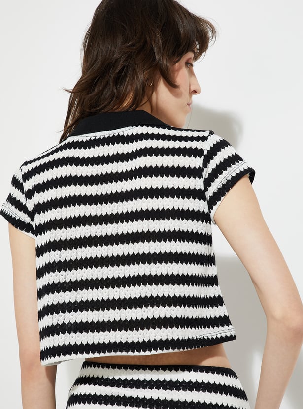 URB_N Women Knit Crop Top