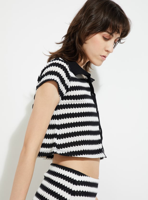 URB_N Women Knit Crop Top