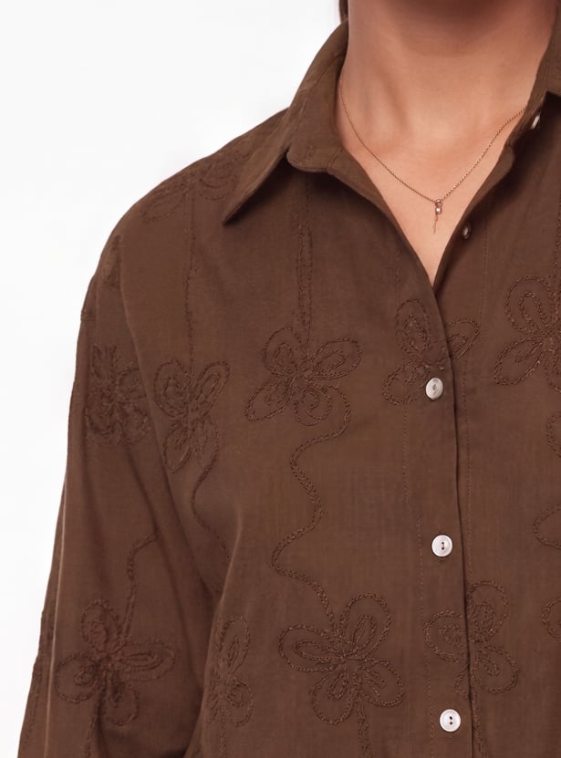 Women Embroidered Shirt