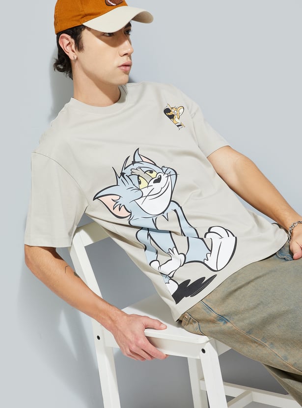 URB_N Men Tom & Jerry Oversized T-shirt