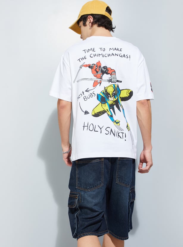 URB_N Men Deadpool Oversized T-shirt