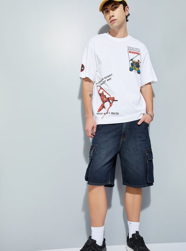 URB_N Men Deadpool Oversized T-shirt