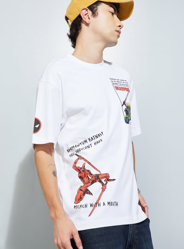 URB_N Men Deadpool Oversized T-shirt