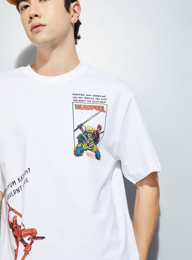 URB_N Men Deadpool Oversized T-shirt