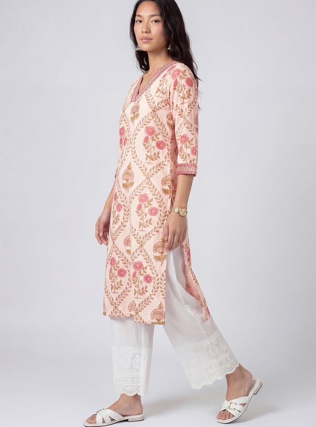 Women Printed Straight Kurta