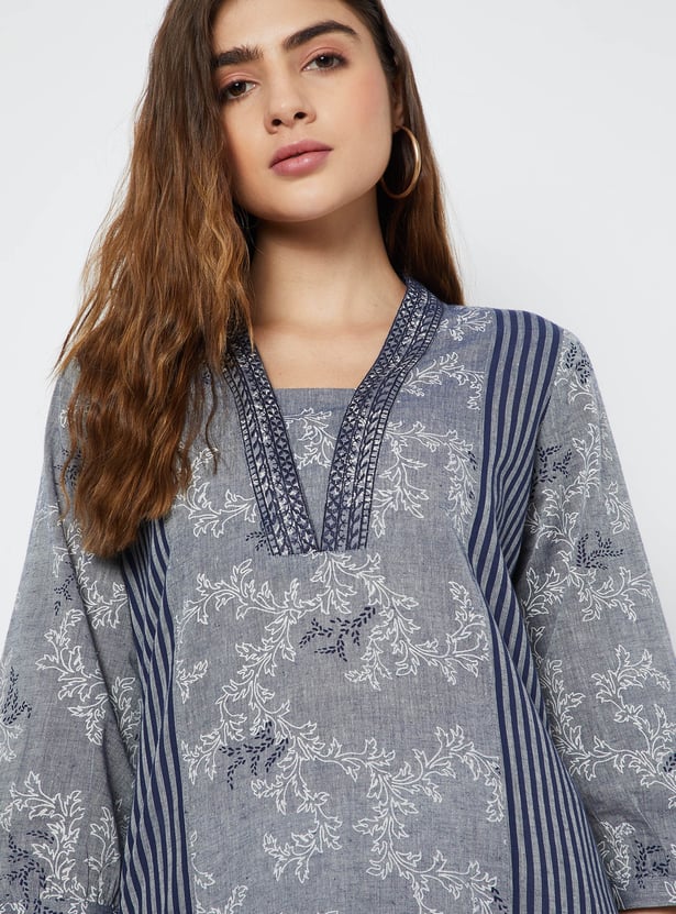 Women Striped Straight Kurta