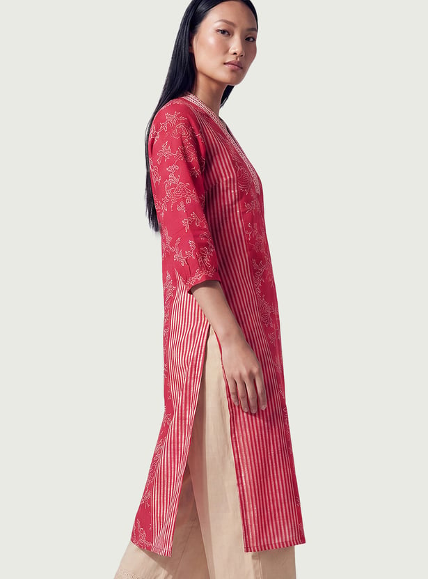 Women Printed Straight Kurta