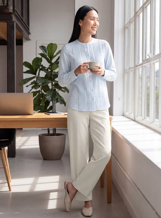 Women Pintuck Blouse