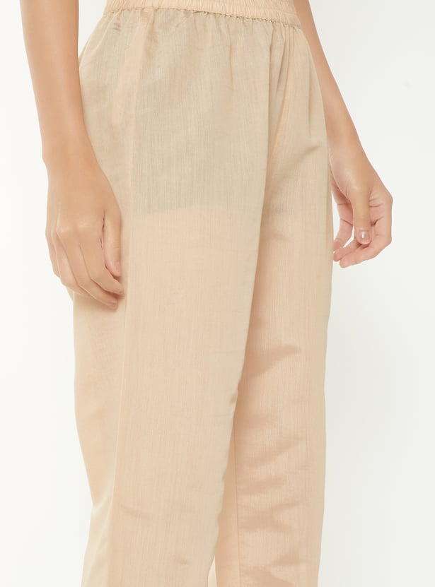 Women Embroidered Straight Kurta Set