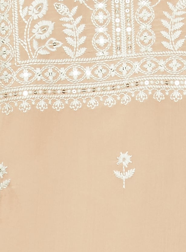 Women Embroidered Straight Kurta Set