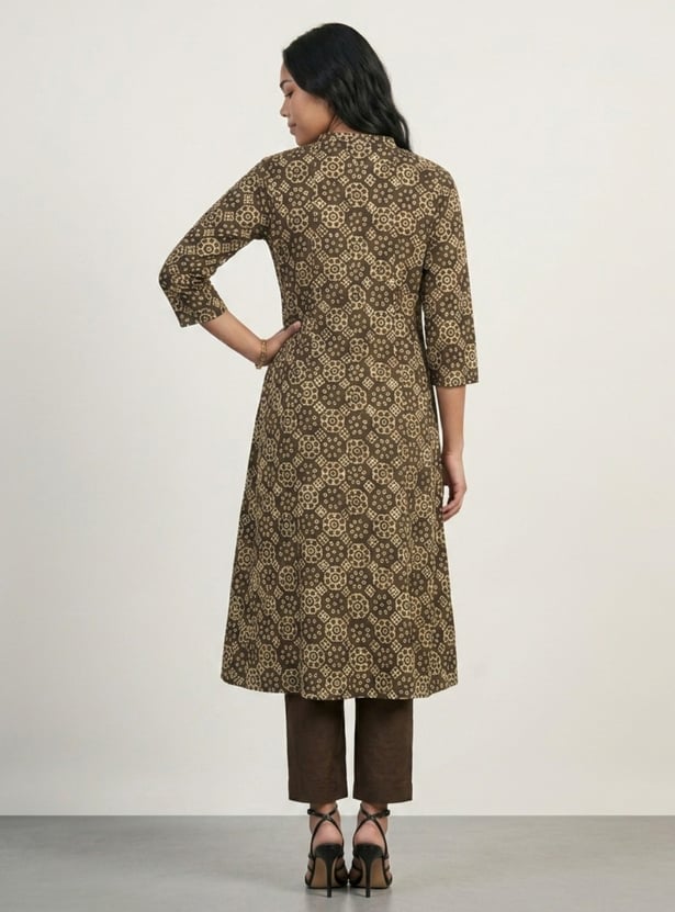 Women Printed A-line Kurta Set