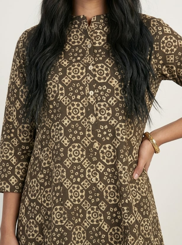 Women Printed A-line Kurta Set