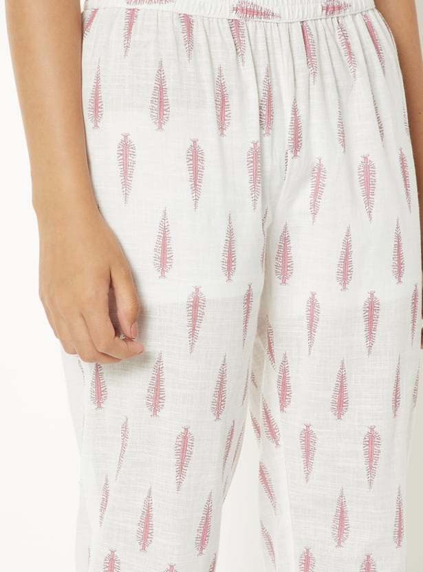 Women Embroidered Straight Kurta Set