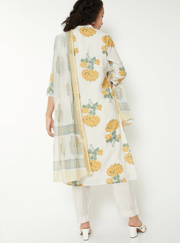 Women Floral Print A-Line Kurta Set