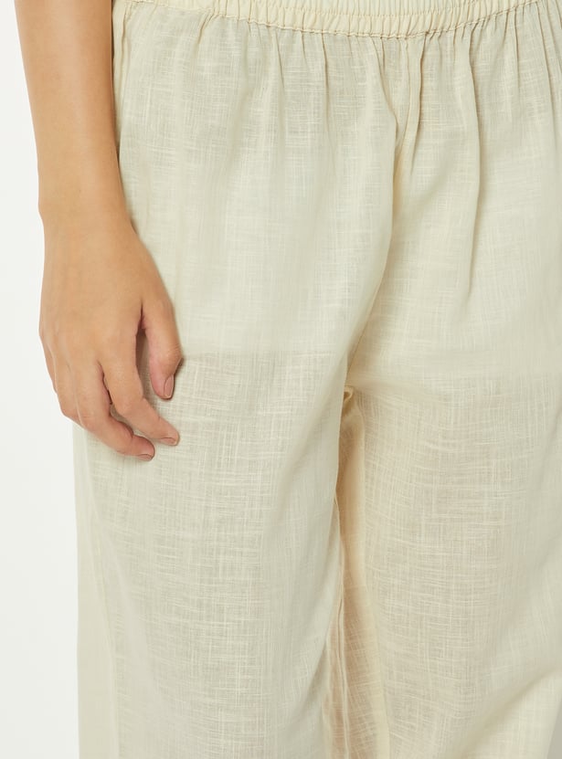 Women Embroidered Straight Kurta Set