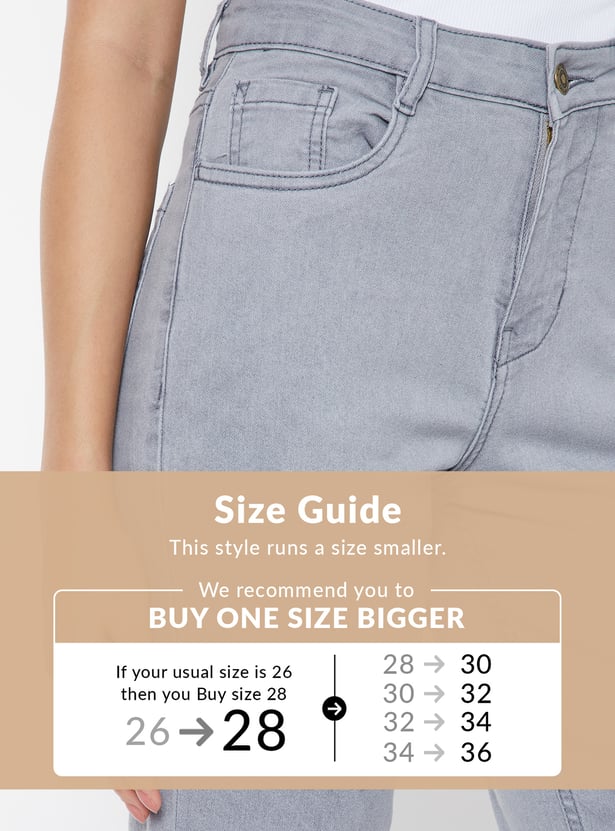 Women Washed Slim Fit Jeans