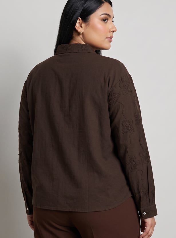 Women Embroidered Shirt