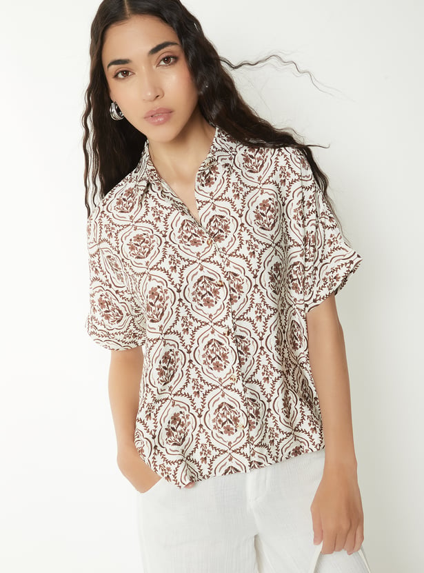 Women Printed Regular Fit Shirt