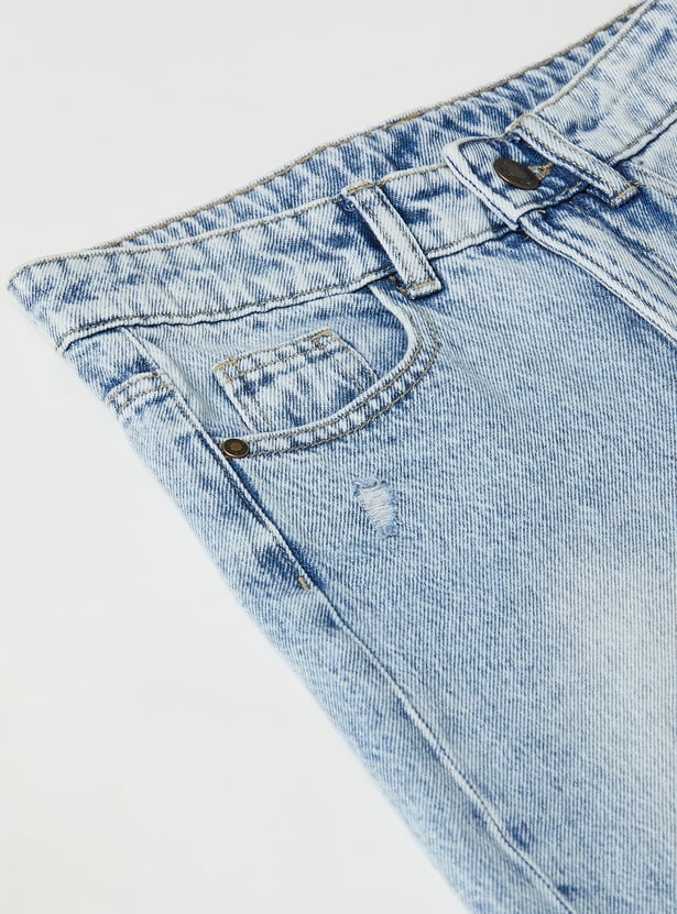 Boys Printed Loose Fit Jeans
