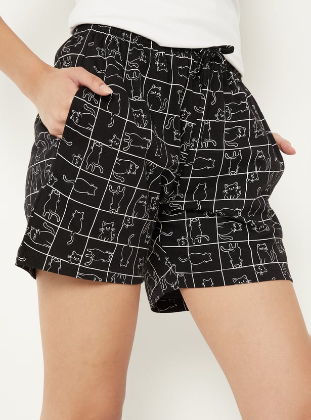 Women Printed Lounge Shorts