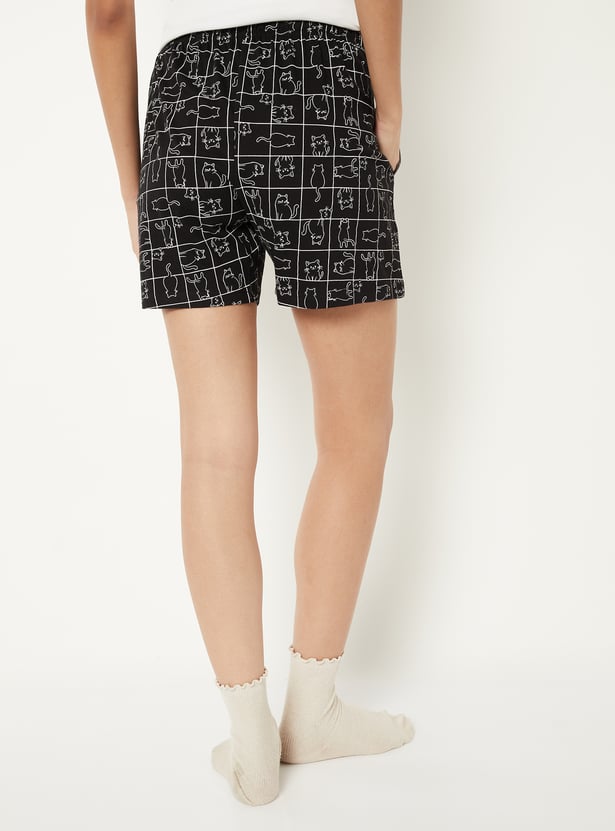 Women Printed Lounge Shorts