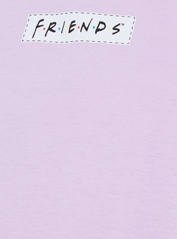 URB_N Women Friends Print Oversized T-shirt