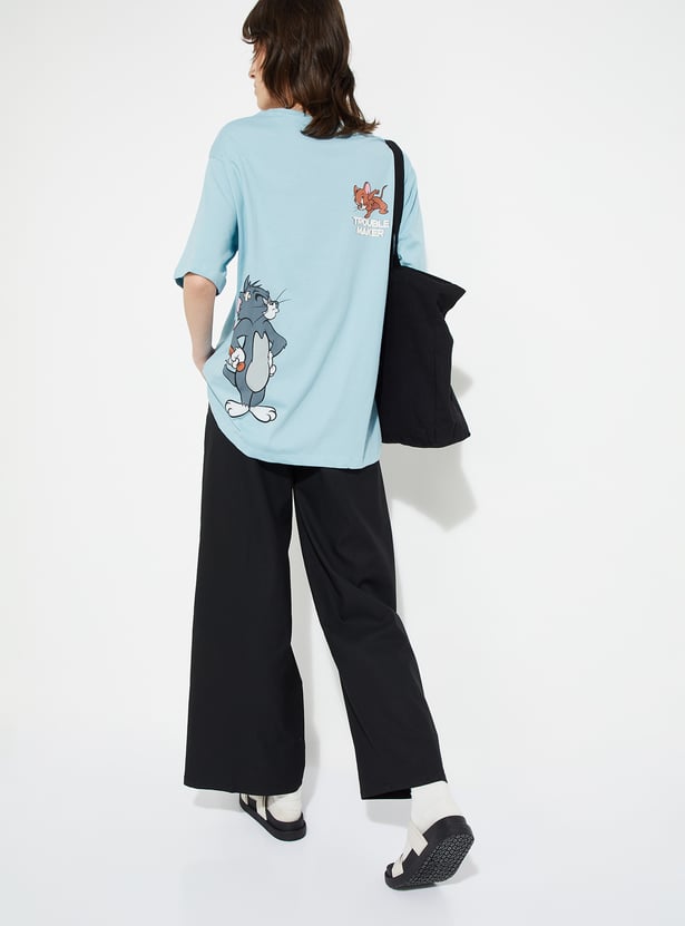 URB_N Women Tom & Jerry Oversized T-shirt