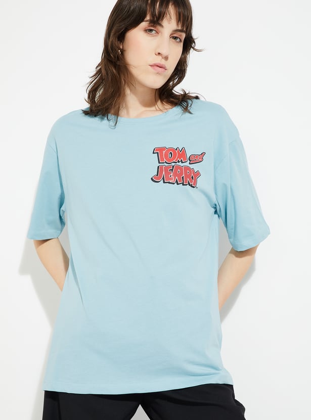 URB_N Women Tom & Jerry Oversized T-shirt