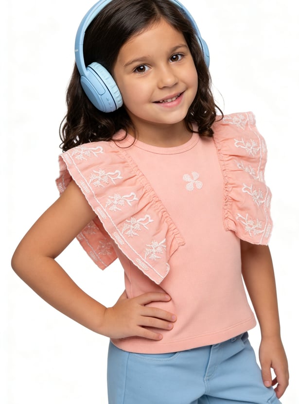Girls Embroidered Top
