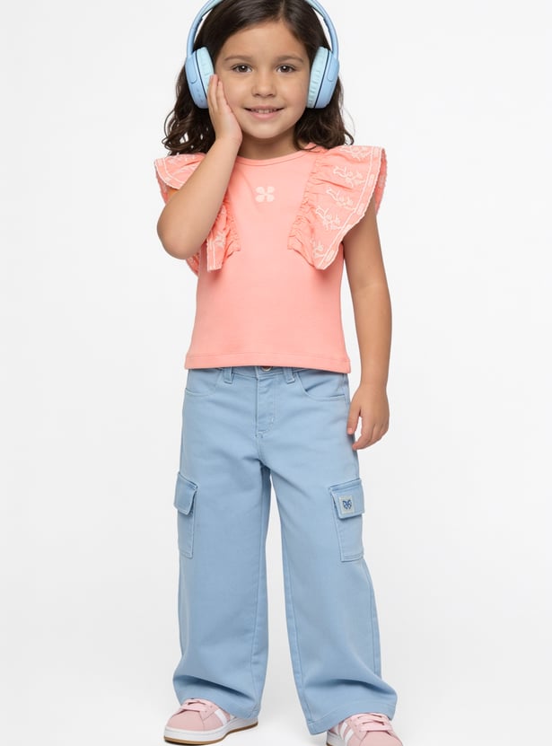 Girls Embroidered Top