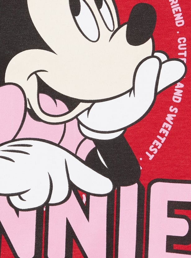 Girls Minnie Mouse Embellished T-shirt