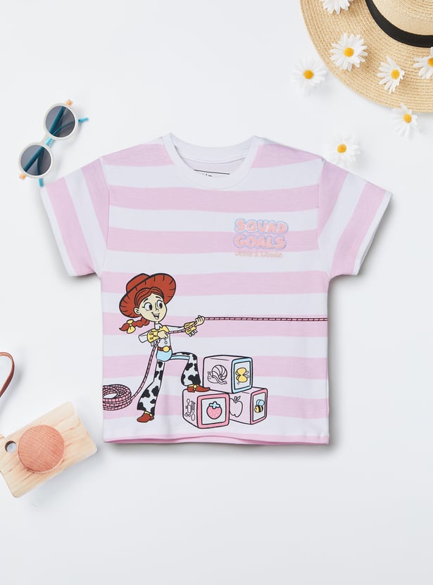 Girls Toy Story Striped T-shirt