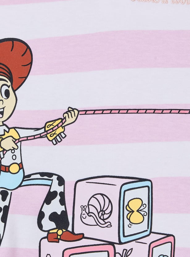 Girls Toy Story Striped T-shirt
