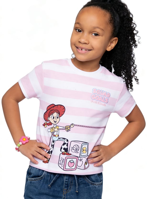 Girls Toy Story Striped T-shirt