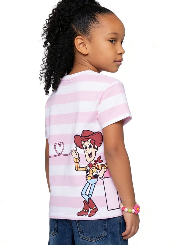 Girls Toy Story Striped T-shirt