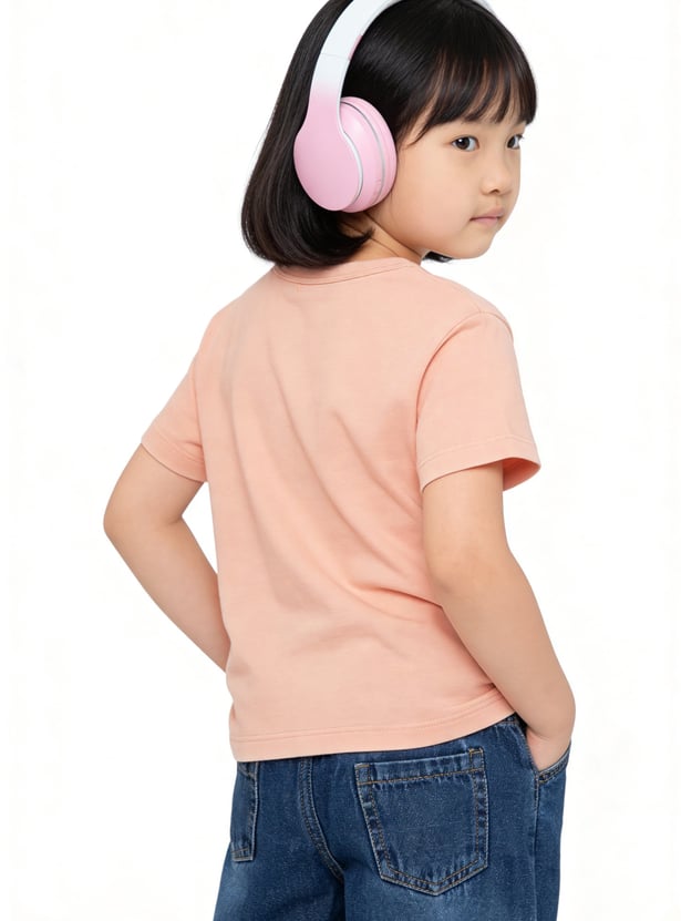 Girls Hello Kitty Chennile Embroidered T-shirt