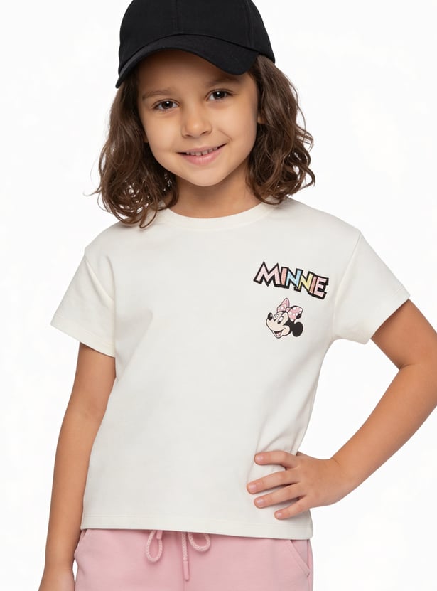 Girls Minnie Mouse Shorts Set