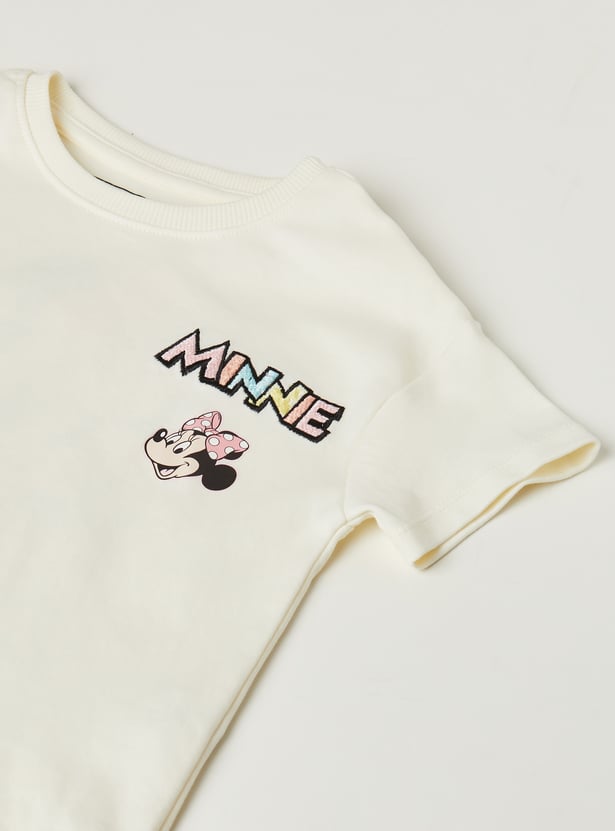 Girls Minnie Mouse Shorts Set