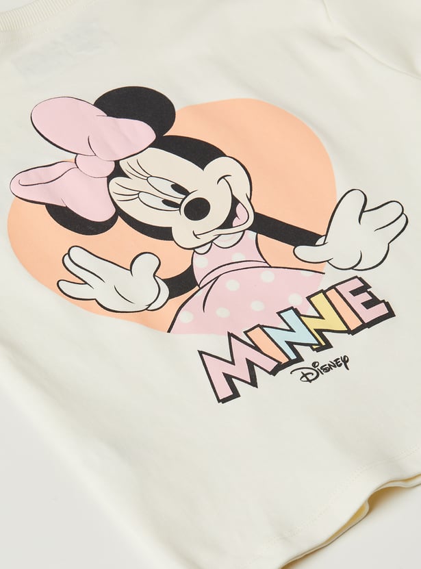 Girls Minnie Mouse Shorts Set