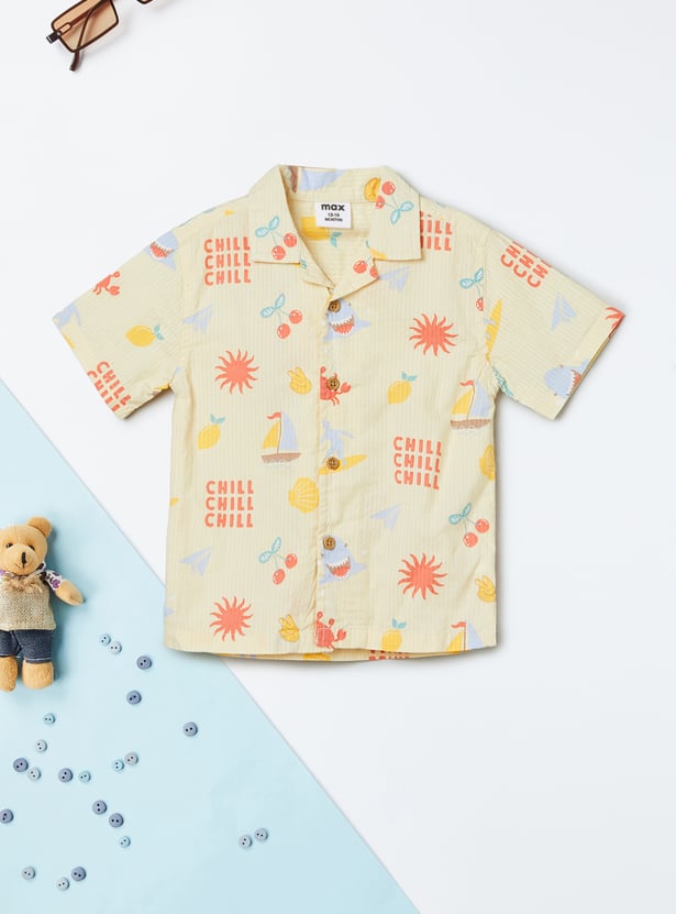 Boys Printed Resort Shirt
