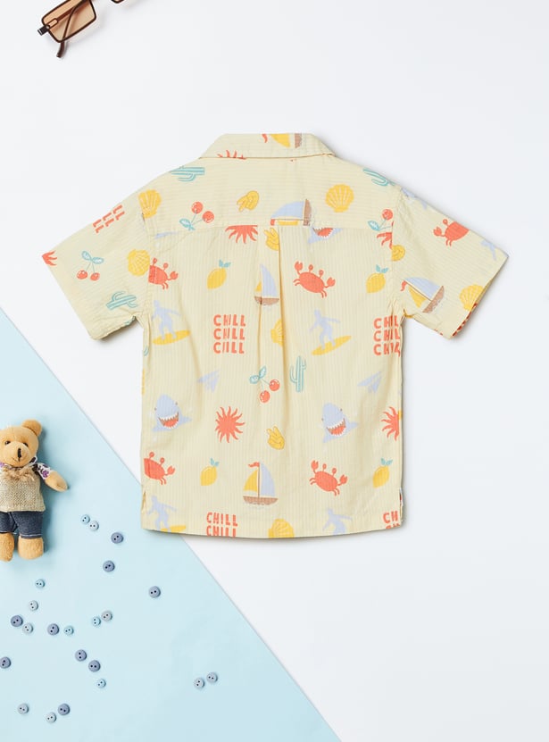 Boys Printed Resort Shirt